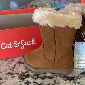 Cat & Jack Leah Toddler Girl Boots Brand New